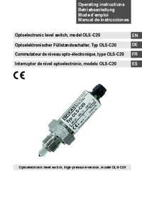 Thumbnail of document Manual - OLS-C20 Optoelectronic Level Switch